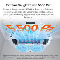 Robotický vysávač a mop Roborock Qrevo, sací výkon 5500 Pa, 3D mapovanie, dvojitý rotačný mop, automatické nabíjanie, vyprázdňovanie a čistenie 2
