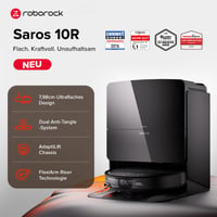 Robotický vysávač Roborock Saros 10R s funkciou mopovania, sací výkon 22 000 Pa HyperForce, ultra tenký profil 7,98 cm, StarSight 2.0, Zero-Tangle, 2 mopy 2