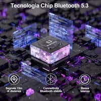 Robosynq Bluetooth 5.3 vezeték nélküli fülhallgató IPX7 vízálló - 30 óra lejátszás 5