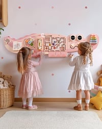 Panou de activități din lemn ROBOTIME Crocodil, jucărie interactivă Montessori de tip centru de activități cu sortator de forme pentru copii 2