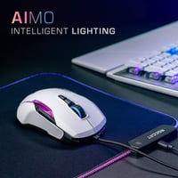Mouse de gaming ROCCAT Kone XP Alb - Senzor optic 19000 DPI, Iluminare 3D RGB AIMO, rotiță Krystal 4D, funcționalitate multi-buton 3