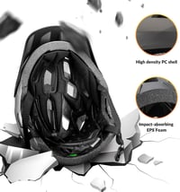 ROCKBROS Gyerek Kerékpáros Sisak Leválasztható Állvédővel, BMX MTB Downhill Helmet 48-58cm - M, Titanium (removable brim) 6