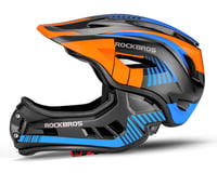 Cască integrală pentru copii ROCKBROS, mărimea M (53-58 cm), cu bărbie detașabilă, pentru BMX, MTB, Downhill, pentru băieți și fete 1