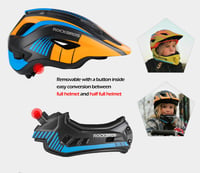 Cască integrală pentru copii ROCKBROS, mărimea M (53-58 cm), cu bărbie detașabilă, pentru BMX, MTB, Downhill, pentru băieți și fete 2