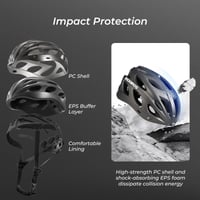 Cască de ciclism ROCKBROS cu vizieră detașabilă pentru biciclete de oraș și cursiere 2