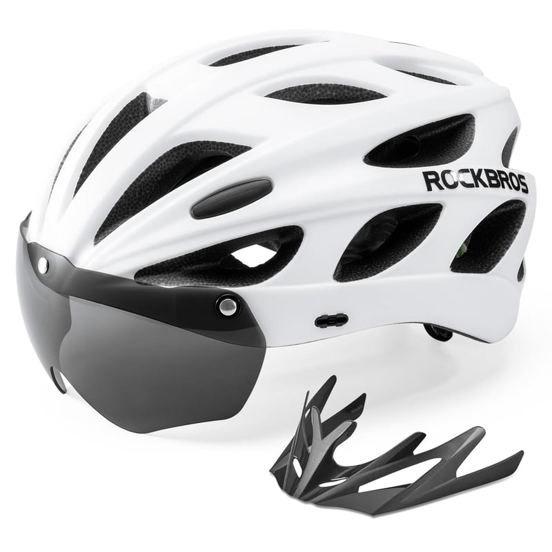 Cască de ciclism ROCKBROS cu vizieră detașabilă pentru biciclete de oraș și cursiere