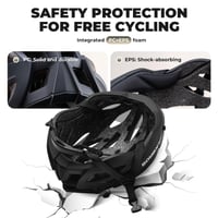 Cască de ciclism ROCKBROS cu vizieră magnetică detașabilă, cască MTB pentru bicicletă, ventilată, unisex, 58-62 cm 3