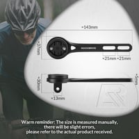 Držiak na cyklopočítač ROCKBROS, kompatibilný s Garmin, Wahoo, Bryton GPS, vrátane skrutky, na cestný bicykel, čierny 2