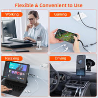 Rocketek 2-in-1 Lightning Adapter iPhone-hoz - 3.5mm Jack Fejhallgató Csatlakozó és Töltő Elosztó iPhone 14/13/12/11/XR/8/7 Készülékekhez

A 7