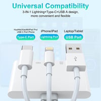 Rocketek 5-in-1 SD/TF Kártyaolvasó iPhone/iPad/Android/Mac/PC Eszközökhöz - USB-C/USB-A OTG Adapter, Egyidejű Töltés, MMC/SDHC/SDXC Támogatá 2