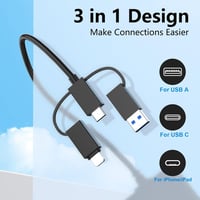 Rocketek 7 az 3-ban memóriakártya-olvasó SD/CF/XD/microSD/MS - fekete 3