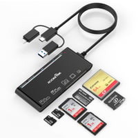 Rocketek 7 az 3-ban memóriakártya-olvasó SD/CF/XD/microSD/MS - fekete 2