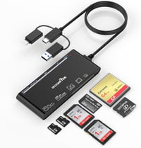 Rocketek 7 az 3-ban memóriakártya-olvasó SD/CF/XD/microSD/MS - fekete 1