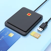 Rocketek Okoskártya Olvasó - CAC, Bankkártya, SIM Kártya Olvasó Katonai és Személyi Igazolványokhoz - Windows és Linux Kompatibilis USB Csat 8