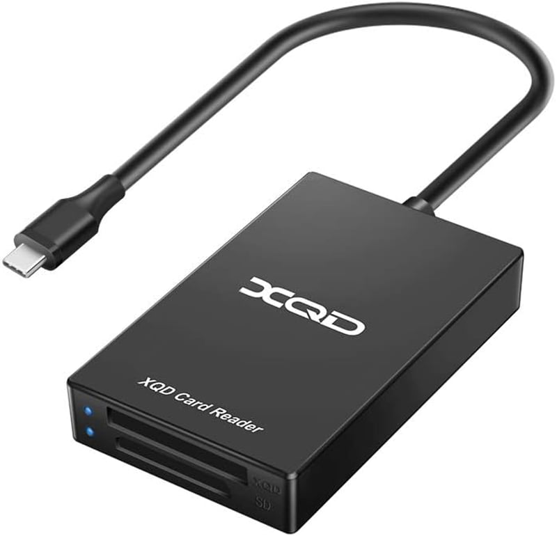 Rocketek USB-C XQD/SD Kártyaolvasó, Dupla Foglalattal, 5Gbps Átviteli Sebesség, Sony G/M Sorozattal Kompatibilis, Alumínium Ház, Windows/Mac
