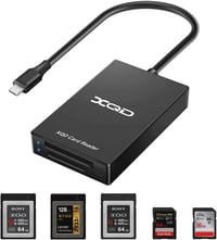 Rocketek USB-C XQD/SD Kártyaolvasó, Dupla Foglalattal, 5Gbps Átviteli Sebesség, Sony G/M Sorozattal Kompatibilis, Alumínium Ház, Windows/Mac 1