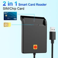 Rocketek USB Kártyaolvasó - Személyi Igazolvány, CAC, SIM Kártya Kompatibilis - PC/SC Smart Card Reader Windows, Mac, Linux Rendszerekhez -  3