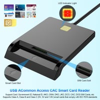 Rocketek USB Kártyaolvasó - Személyi Igazolvány, CAC, SIM Kártya Kompatibilis - PC/SC Smart Card Reader Windows, Mac, Linux Rendszerekhez -  2
