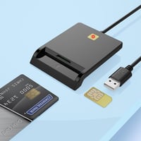 Rocketek USB Kártyaolvasó - Személyi Igazolvány, CAC, SIM Kártya Kompatibilis - PC/SC Smart Card Reader Windows, Mac, Linux Rendszerekhez -  1