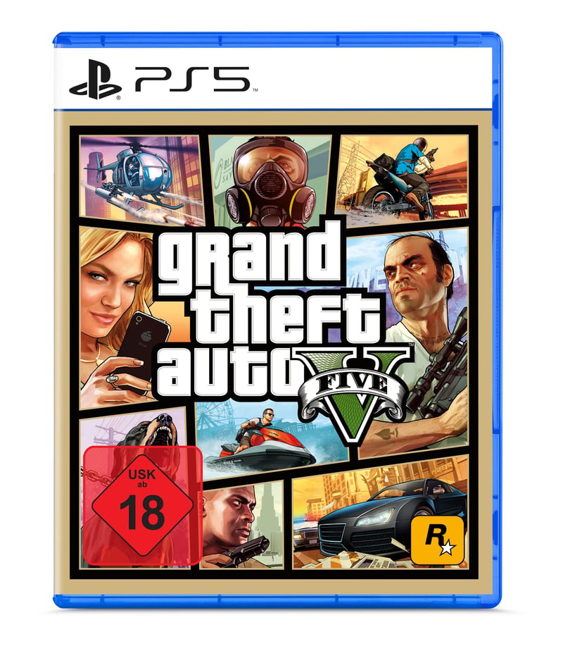 Joc Rockstar Games Grand Theft Auto V GTA 5 pentru PS5 - joc video de acțiune și aventură pentru PlayStation 5