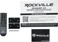 Rockville RPA60BT V2 1000W 2 csatornás erősítő mixer Bluetooth USB karaoke DJ 5