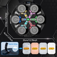 ROCKY&CHAO Falra szerelhető LED boxzsák Bluetooth zenével és játékmódokkal - De 7