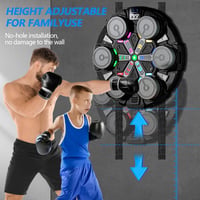 ROCKY&CHAO Falra szerelhető LED boxzsák Bluetooth zenével és játékmódokkal - De 6