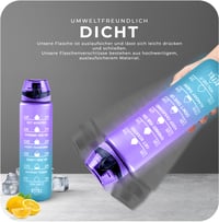 Športová fľaša Roe Tenpo Tritan 1 liter, vhodná do umývačky riadu, bez BPA, nepriepustná, na behanie, cyklistiku, do posilňovne, na jogu 4