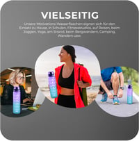 Športová fľaša Roe Tenpo Tritan 1 liter, vhodná do umývačky riadu, bez BPA, nepriepustná, na behanie, cyklistiku, do posilňovne, na jogu 6