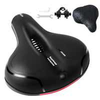 Cyklistické sedlo ROGTYO Cloud Comfort Pro Max – extra široké gélové sedlo s pamäťovou penou, tlmením vibrácií a vodeodolným povrchom, ergonomické sedlo pre mužov aj ženy, na MTB, trekkingové a elektrobicykle 1