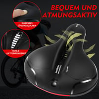 Cyklistické sedlo ROGTYO Cloud Comfort Pro Max – extra široké gélové sedlo s pamäťovou penou, tlmením vibrácií a vodeodolným povrchom, ergonomické sedlo pre mužov aj ženy, na MTB, trekkingové a elektrobicykle 3