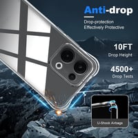 Rojeuinn Oppo Reno13 Reno 13 5G átlátszó tok 1 db edzett üveg kijelzővédővel, soft matte, ultra clear képernyővédő 6