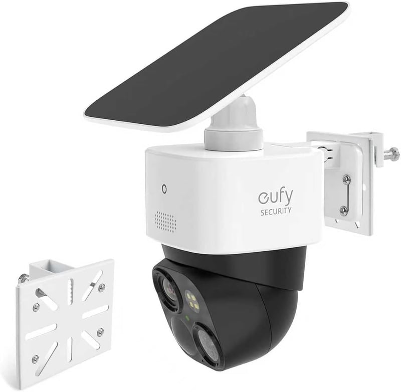 ROKOLOOM Fehér vízálló alumínium csatornamount konzol eufy Security SoloCam S340 kültéri kamerához