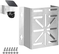 Suport universal de montare pe colț ROKOLOOM din oțel inoxidabil pentru camere eufy SoloCam S340 și Tapo, CCTV, lămpi de perete și de scenă cu LED, panouri solare 1