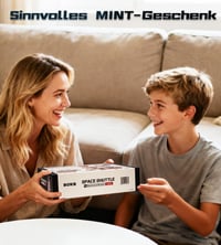 3D drevené puzzle ROKR pre dospelých – Vesmírny raketoplán LKA02, darček STEM pre mužov 7