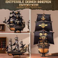 ROKR Seahorse Bark MCB02 3D fa puzzle modell építőkészlet felnőtteknek 3