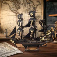 ROKR Seahorse Bark MCB02 3D fa puzzle modell építőkészlet felnőtteknek 7