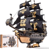 ROKR Seahorse Bark MCB02 3D fa puzzle modell építőkészlet felnőtteknek 8