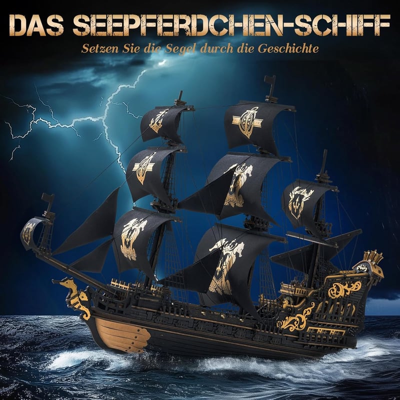 ROKR Seahorse Bark MCB02 3D fa puzzle modell építőkészlet felnőtteknek
