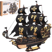ROKR Seahorse Bark MCB02 3D fa puzzle modell építőkészlet felnőtteknek 1