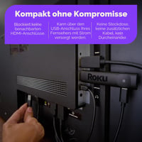 Roku Streaming Stick Plus 2025 4K HDR streaming eszköz hangvezérlős távirányítóval 4