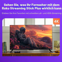 Roku Streaming Stick Plus 2025 4K HDR streaming eszköz hangvezérlős távirányítóval 3