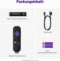 Roku Streaming Stick Plus 2025 4K HDR streaming eszköz hangvezérlős távirányítóval 10