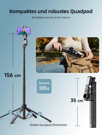 Gimbal na smartfón Rollei Easy Creator so statívom a automatickým sledovaním 5