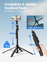 Trepied pentru Smartphone Rollei Easy Creator cu Urmărire Automată și Selfie Stick 7