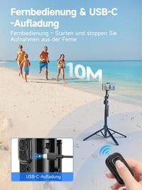 Trepied pentru Smartphone Rollei Easy Creator cu Urmărire Automată și Selfie Stick 8