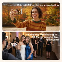 Rollei Easy Creator Selfie Monitor – Magnetický zadný displej pre smartfóny, kompatibilný s iPhone a Android, pre TikTok, YouTube, vlogovanie, biela 5