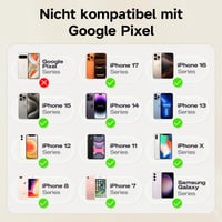 Rollei Easy Creator Selfie Monitor – Magnetický zadný displej pre smartfóny, kompatibilný s iPhone a Android, pre TikTok, YouTube, vlogovanie, biela 4