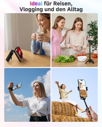 Rollei Easy Creator SmartGrip 3 v 1 selfie tyč so statívom a diaľkovým ovládaním 8