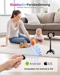 Rollei Easy Creator SmartGrip 3 v 1 selfie tyč so statívom a diaľkovým ovládaním 4